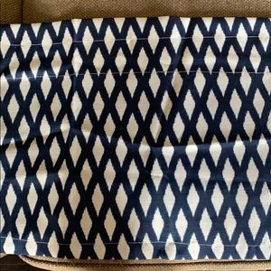 Valance Navy and White